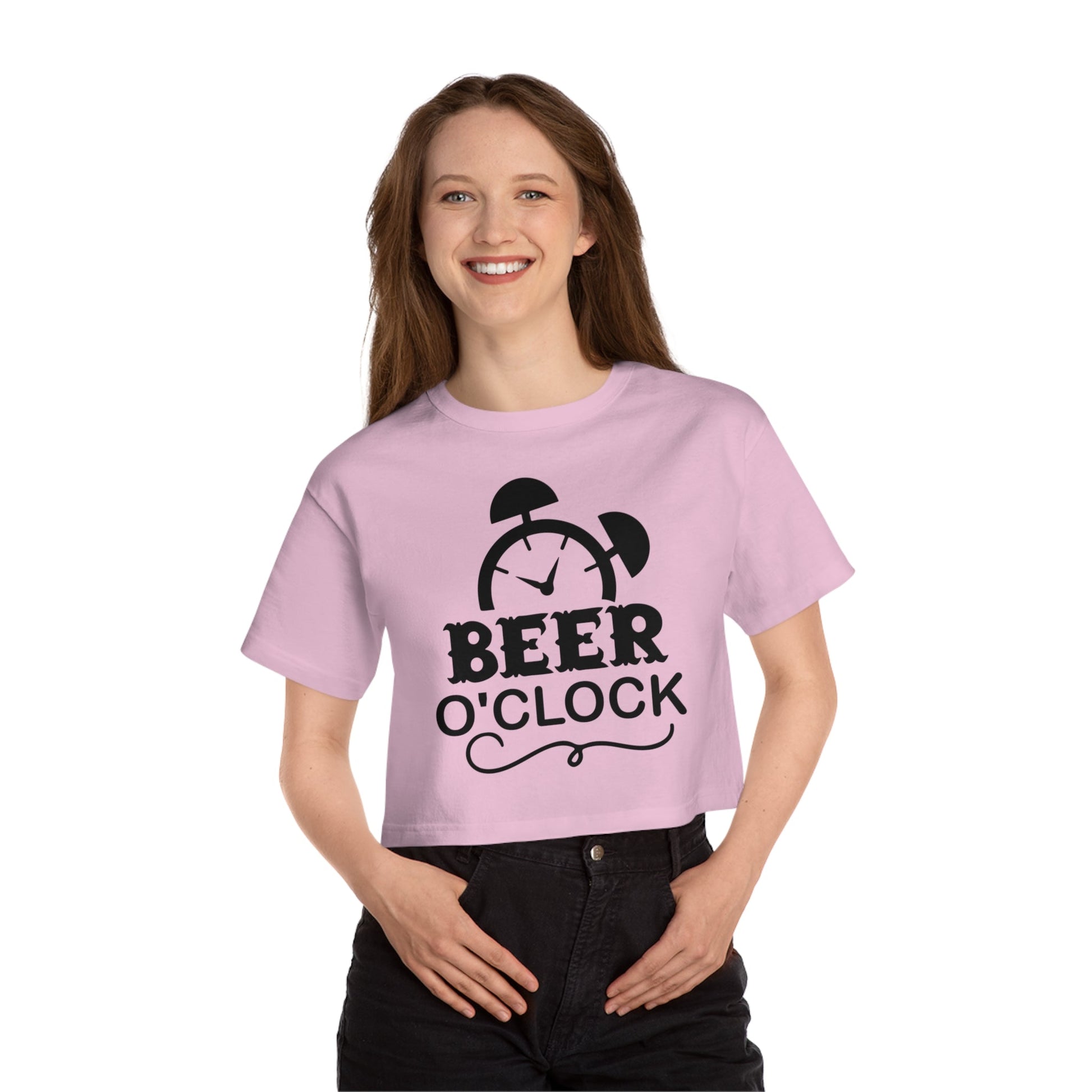 Beer O'clock Cropped T-Shirt The Devil's Pickle