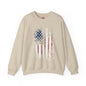 Distressed American Flag Crewneck Sweatshirt The Devil's Pickle