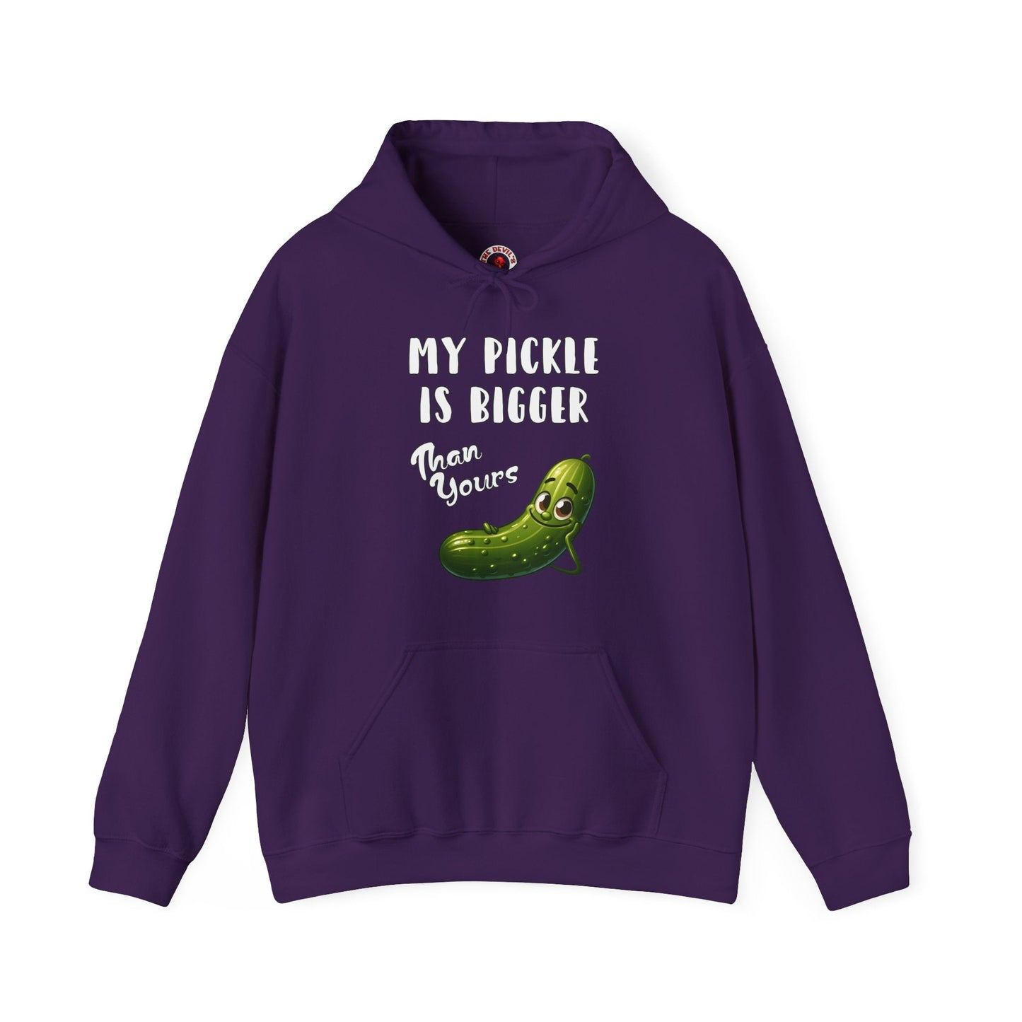 My Pickle Is Bigger Than Yours Hooded Sweatshirt The Devil's Pickle