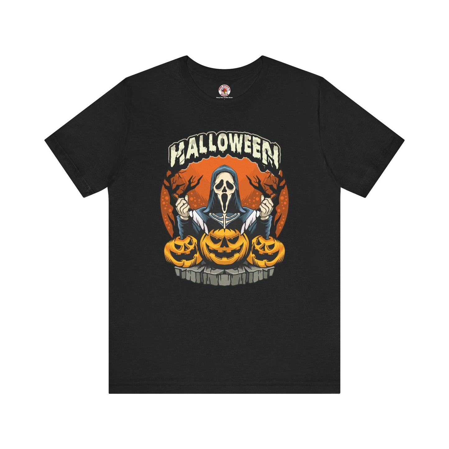 Screamer Killer Ghost Halloween T-Shirt The Devil's Pickle