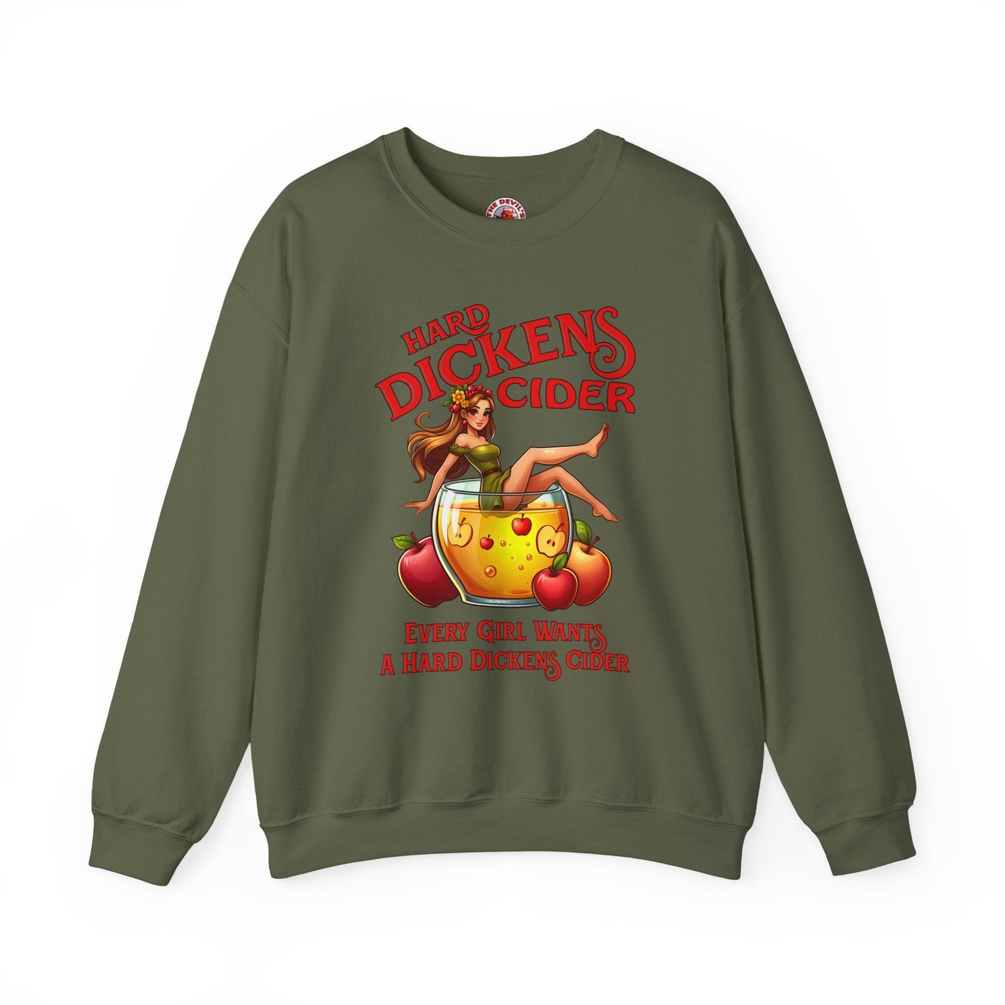 Hard Dickens Cider Crewneck Sweatshirt The Devil's Pickle