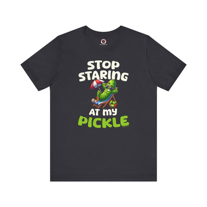 Stop Staring At My Pickle T-Shirt The Devil's Pickle