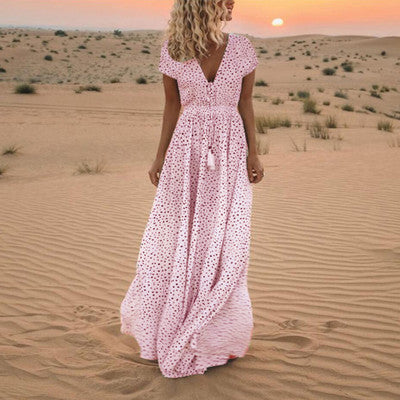 Sunset Dreams Polka Dot Boho Dress Country in My Heart