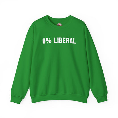 0% Liberal Crewneck Sweatshirt The Devil's Pickle