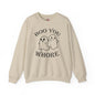 Boo You Whore Crewneck Sweatshirt The Devil's Pickle