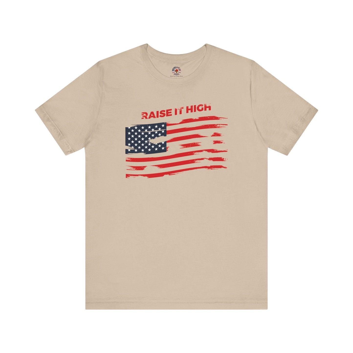 Raise It High American Flag T-Shirt The Devil's Pickle