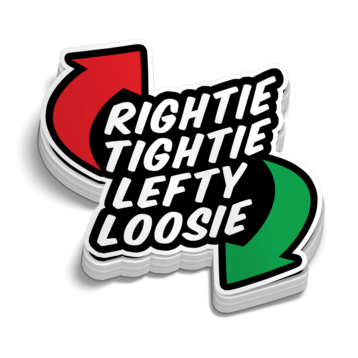 Rightie Tightie Hard Hat Decal Armed American Supply