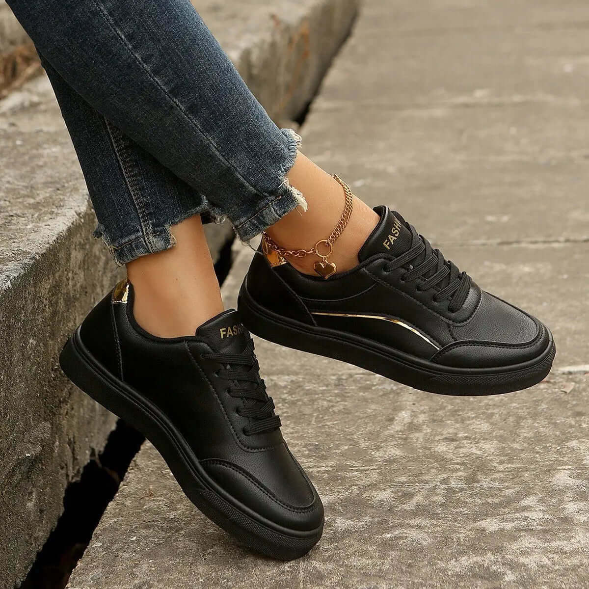 Fashionable Slip-on White Flats with Thick Sole for Women SnagBag