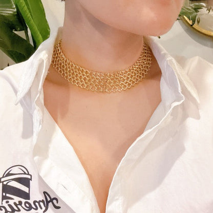Lux Lattice Chain Choker Necklace Shop Style & More | Fresh Looks, Everyday Deals & Free Shipping