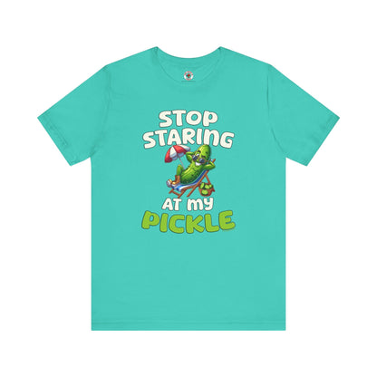 Stop Staring At My Pickle T-Shirt The Devil's Pickle