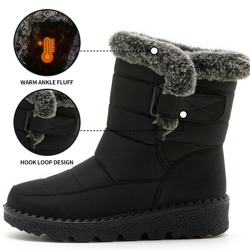 Women’s Waterproof Plush Snow Boots FitiqueFit