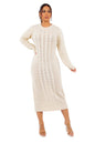 WOMEN FASHION LONG MAXI SWEATER DRESS BY CLAUDE