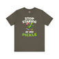 Stop Staring At My Pickle T-Shirt The Devil's Pickle