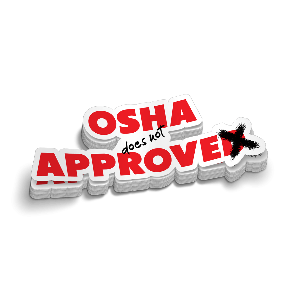 OSHA Hard Hat Decal Armed American Supply