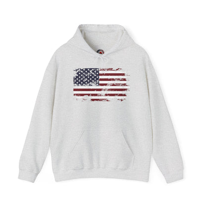 Vintage Style American Flag Hooded Sweatshirt The Devil's Pickle