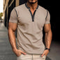 Men's Summer Polo Shirt with Button V-Neck, Short-sleeved SnagBag
