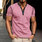 Men's Summer Polo Shirt with Button V-Neck, Short-sleeved SnagBag