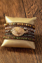 34 inch 5 wraps natural stone boho bracelet Shop Style & More | Fresh Looks, Everyday Deals & Free Shipping