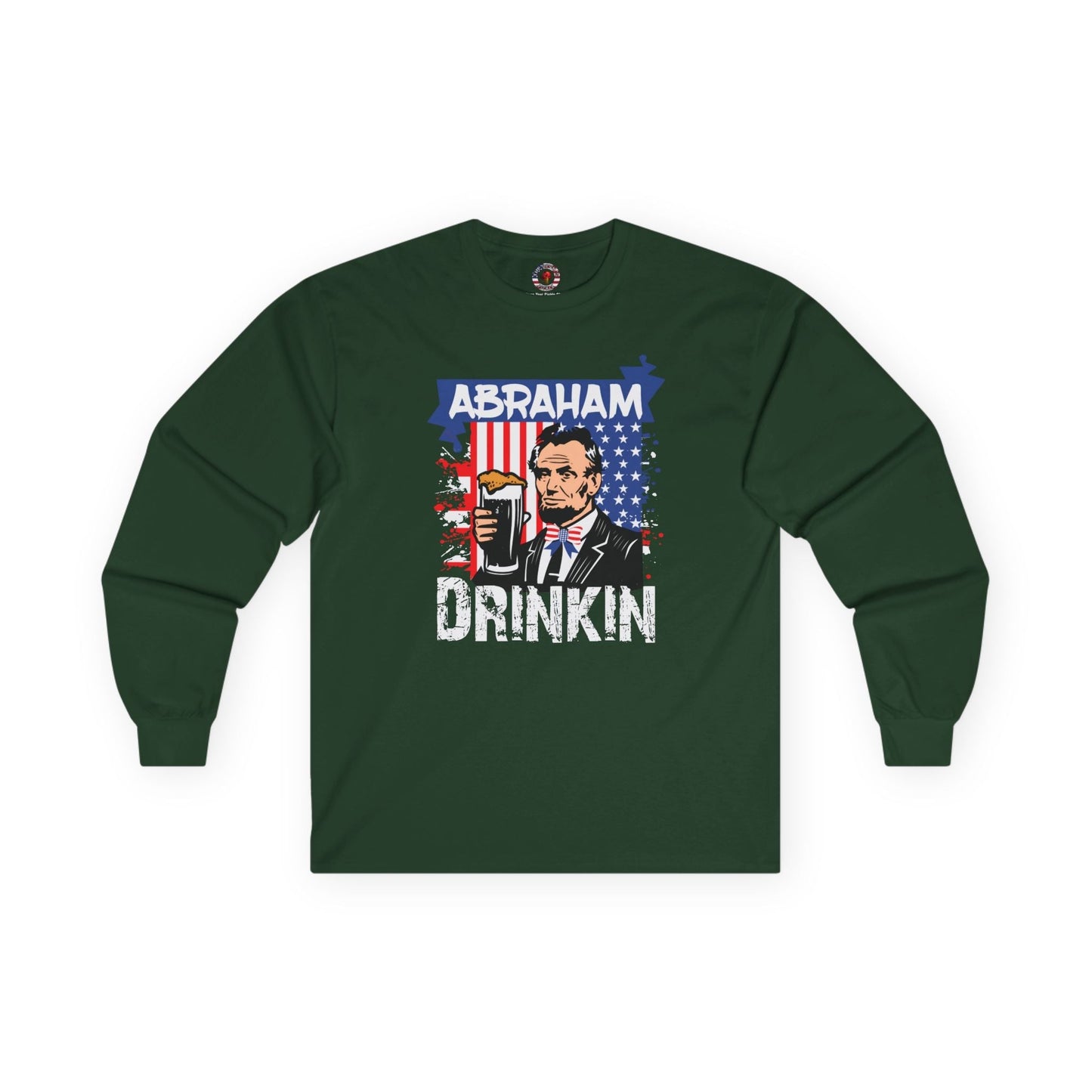 Abraham Drinking Long Sleeve Tee The Devil's Pickle