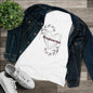 Grayhearted Women's Triblend Tee - Floral Heart Design Grayceful LLC