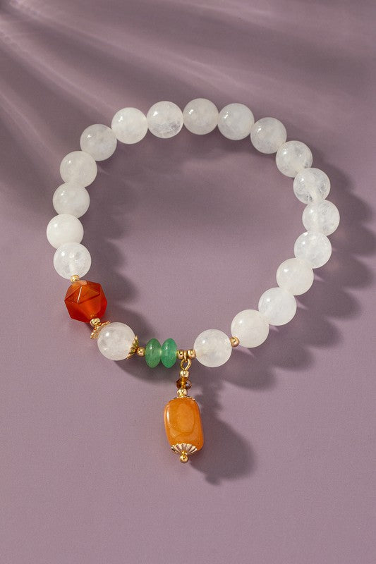 stretch clear agate bead bracelet brown agate drop Shop Style & More | Fresh Looks, Everyday Deals & Free Shipping