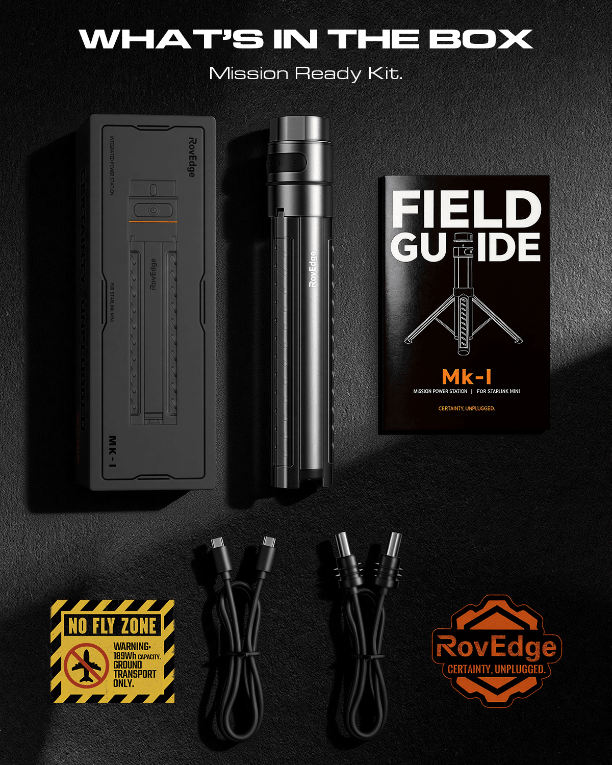 RovEdge Mk-I 189Wh Portable Power Tripod | Compatible with Starlink Mini Battery Pack Tesery Official Store