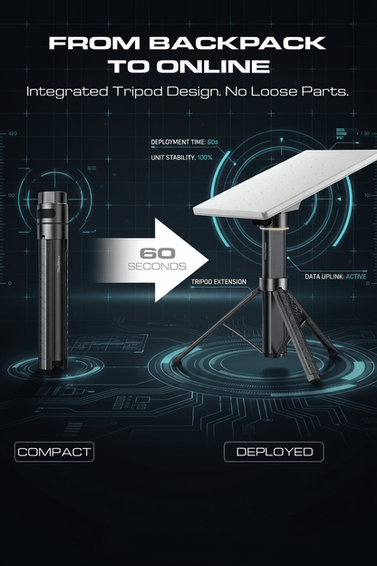 RovEdge Mk-I 189Wh Portable Power Tripod | Compatible with Starlink Mini Battery Pack Tesery Official Store