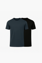 Buki Cinqo Tech Tee 2-Pack - Blue Night/Black Buki
