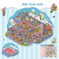 Landscape stickers large 3D stereoscopic scene collage miniature scene ledger stickers DIY stickers