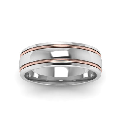 Two Tone Gold Ring Fascinating Diamonds