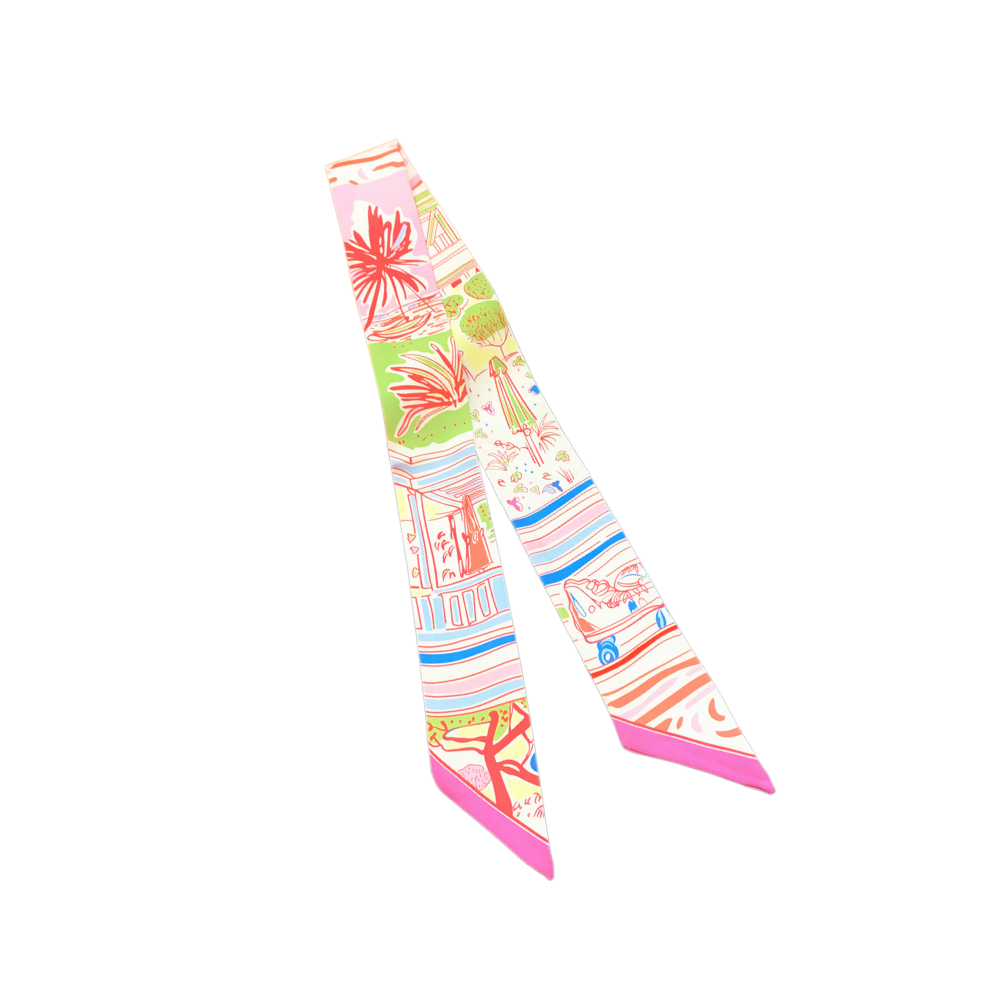 Palm Parade Twily Scarf - Polyester Blend Deep South Originals