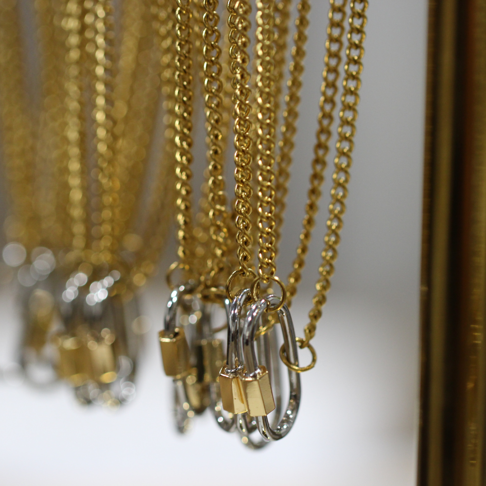 Two Tone Lock Necklace ~ Deep South Originals Deep South Originals