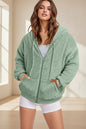 Long Zip-Up Hoodie – Soft Cotton Velvet, Oversized Fit FitiqueFit