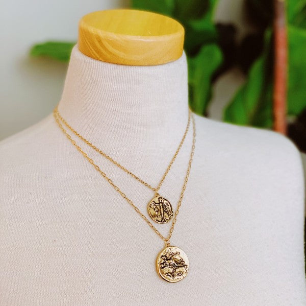 Ancient Myth Layered Coin Necklace Shop Style & More | Fresh Looks, Everyday Deals & Free Shipping