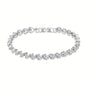 18K Golden Plated Stainless Steel Bracelet with Rhinestone Embellishments DailySale