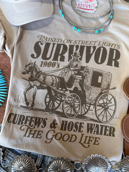 1900's Survivor Graphic Tee Wild Junkie