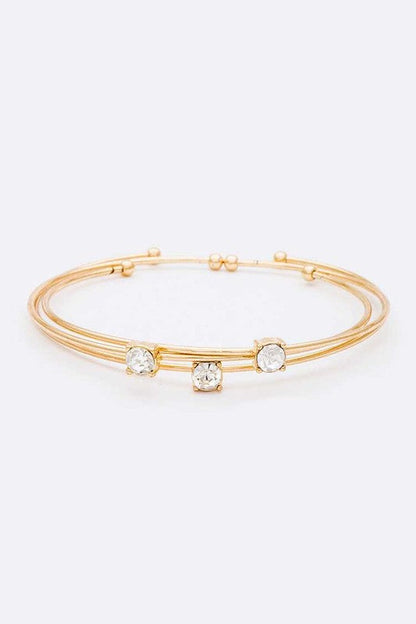 Crystal Triple Wired Convertible Bangle Set Shop Style & More | Fresh Looks, Everyday Deals & Free Shipping
