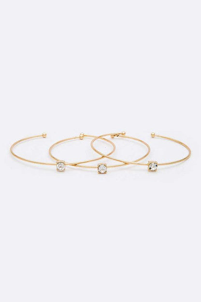 Crystal Triple Wired Convertible Bangle Set Shop Style & More | Fresh Looks, Everyday Deals & Free Shipping
