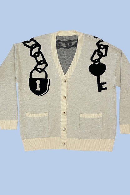 Lock and key chain cardigan Shop Style & More | Fresh Looks, Everyday Deals & Free Shipping