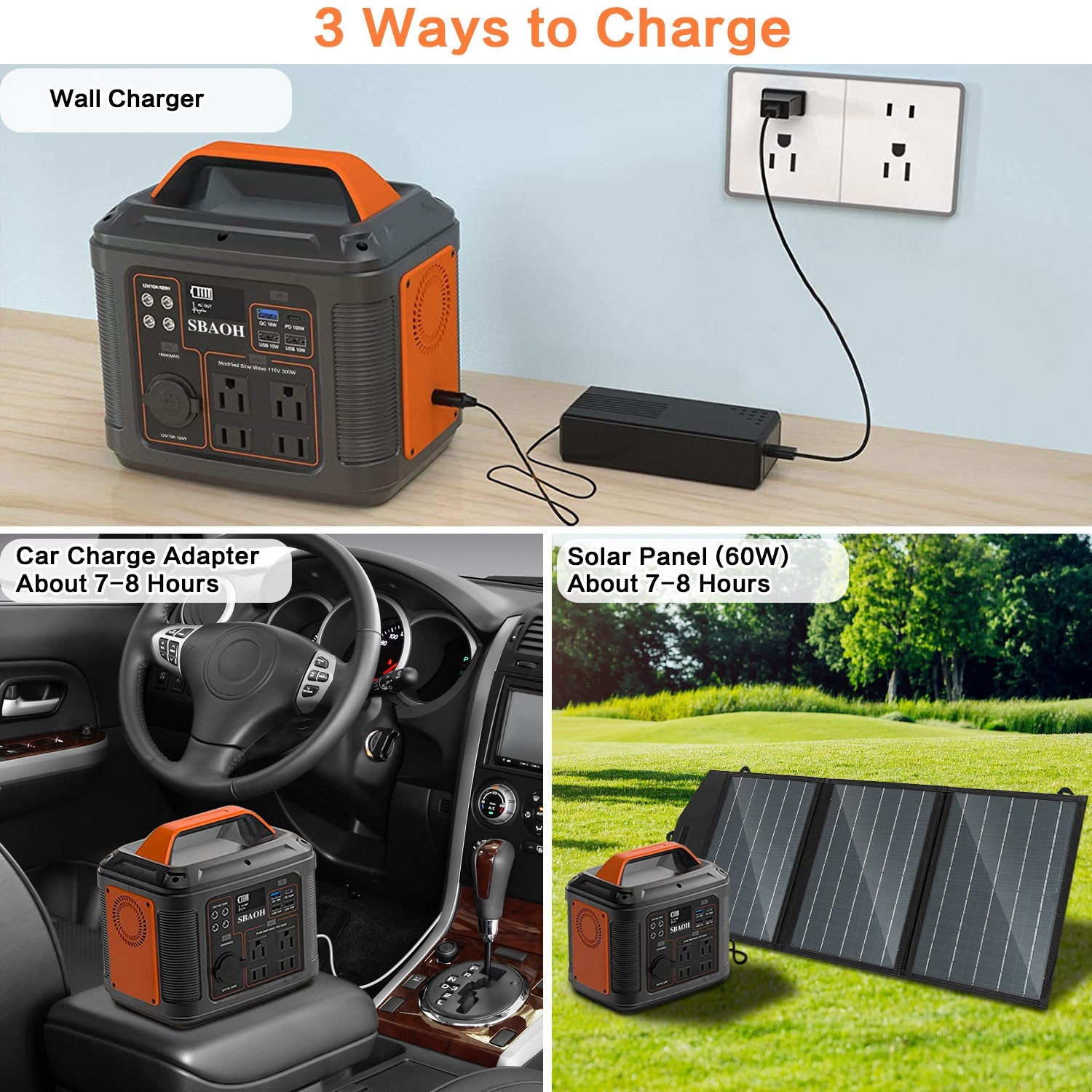 296Wh Portable Solar Power Station SmartPursue™