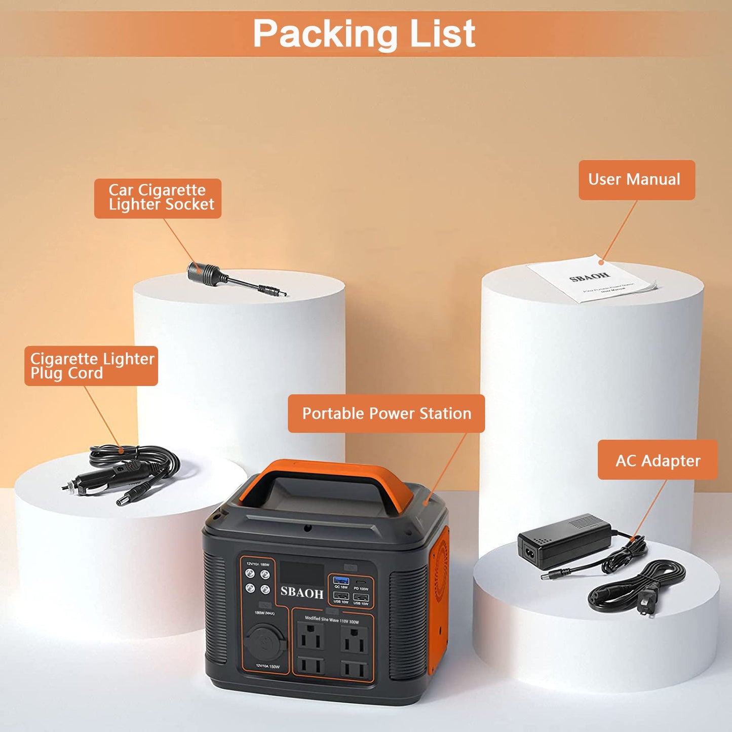 296Wh Portable Solar Power Station SmartPursue™