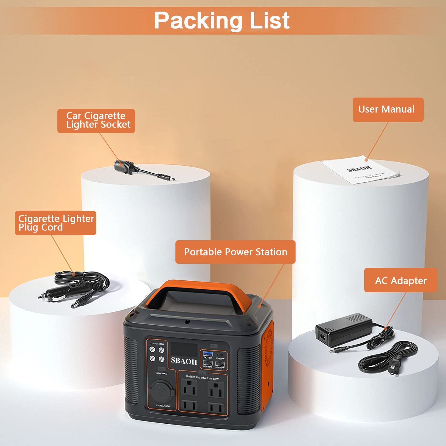 296Wh Portable Solar Power Station SmartPursue™