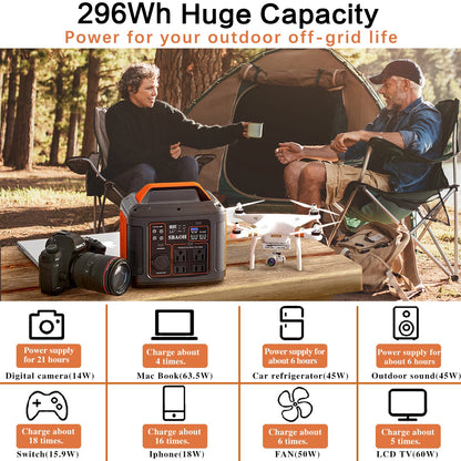 296Wh Portable Solar Power Station SmartPursue™
