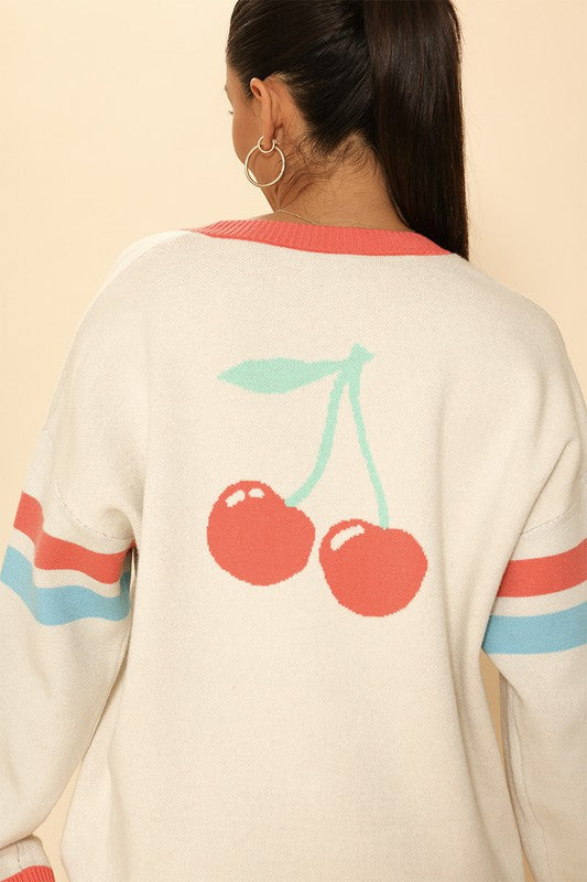 Oversized cherry varsity cardigan Shop Style & More | Fresh Looks, Everyday Deals & Free Shipping