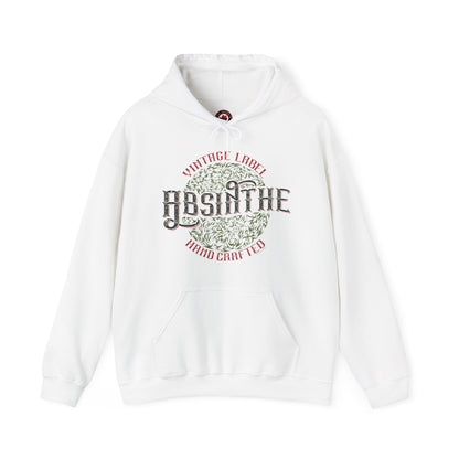 Vintage Label Absinthe Hooded Sweatshirt The Devil's Pickle