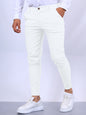 👔 Men's Slim Fit Button Trousers – Versatile Office & Casual Wear FitiqueFit