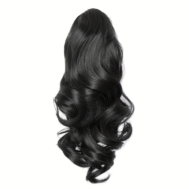 Claw Clip In Body Wave Hair Extensions Long Curly Wavy Ponytail Hair Extensions Synthetic Hair Pieces for Women Girls, Quick Hairstyle, Clip In Hair, Fashionable Wig, Loose Wave, Durable Clipins, Highquality Extensions, Wavy NovaCart