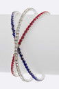 Red White Blue Rhinestone Cuff Shop Style & More | Fresh Looks, Everyday Deals & Free Shipping
