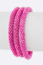 Fuchsia Nepal Roll Up Bracelet Set Shop Style & More | Fresh Looks, Everyday Deals & Free Shipping
