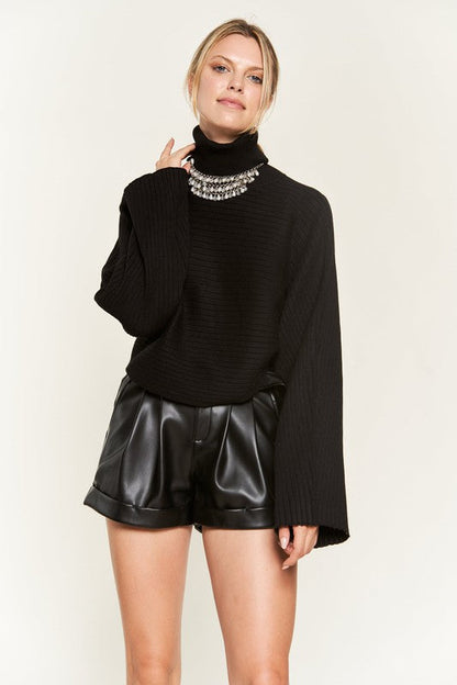 Mock neck wide sleeves top JJK50507 Shop Style & More | Fresh Looks, Everyday Deals & Free Shipping